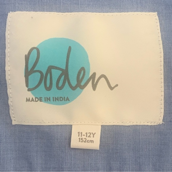 BODEN Casual Button Front Shirt Cotton Plaid Red White & Blue Poplin Preppy - Picture 2 of 14